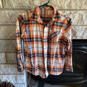 Arizona Boys Plaid Dress Shirt 10H-12H